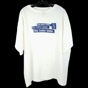 Nike Team Seattle Mariners T Shirt Mens XL MLB Vintage 2001 Hey Batter Batter